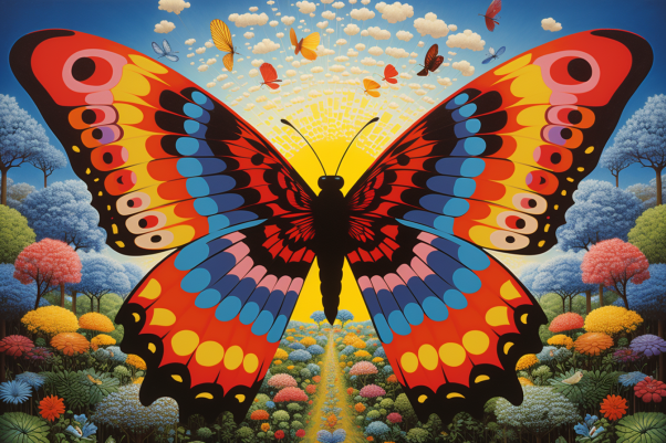 Colorful Bold Butterfly  Diamond Painting Kits
