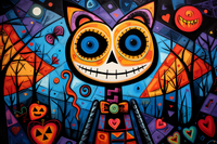 Thumbnail for Abstract Halloween Cat