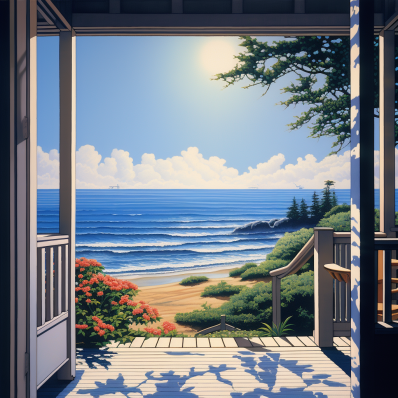 Porch And The Sea
