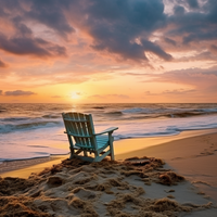 Thumbnail for Sunset Beach Chair   Diamond Painting Kits
