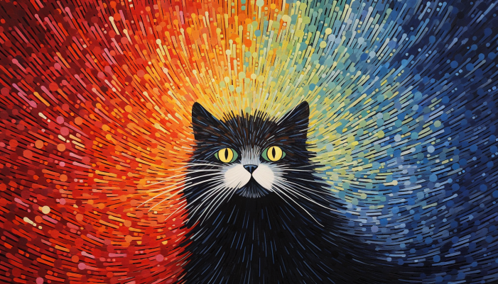 Kitty And Colors  Diamond Painting Kits