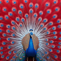 Thumbnail for Red White And Blue American Peacock