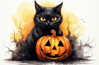 Thumbnail for Black Cat Halloween