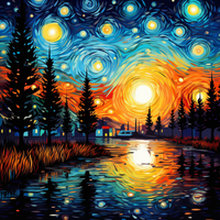 Thumbnail for Magnificent Starry Night Sunset