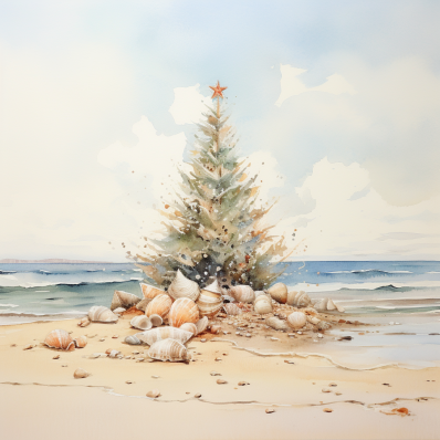 Seaside Christmas Tree