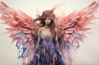 Thumbnail for Lwatercolor Angel  Large Diamond Painting Kits