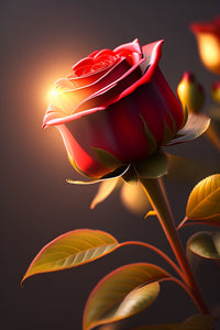 Thumbnail for Pink Rose In Golden Sunlight