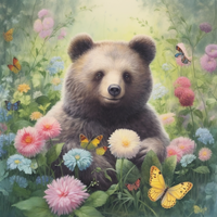 Thumbnail for Fluffy Bear In The Garden