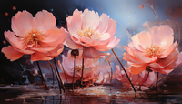 Thumbnail for Whimsical Pink Peonies  Diamond Painting Kits