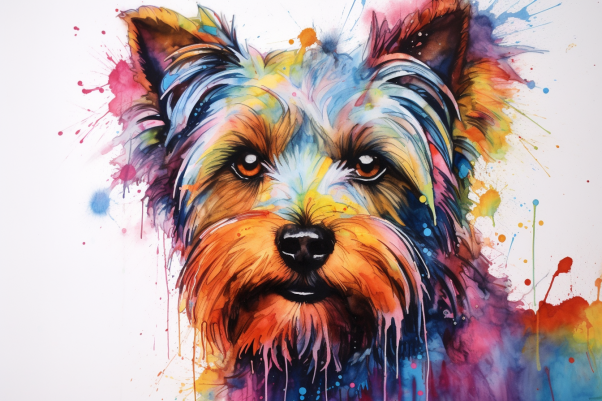 Yorkie In Watercolor