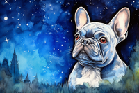 Thumbnail for Starry Night French Bulldog  Diamond Painting Kits