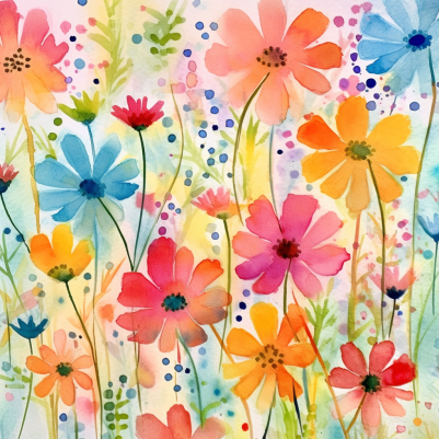 Watercolor Wildflowers