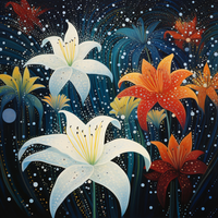 Thumbnail for Lilies In The Stars  Diamond Painting Kits