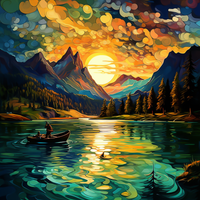 Thumbnail for Fishermen And Golden Sunset