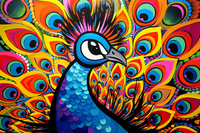 Thumbnail for Fun Color Pop Peacock  Diamond Painting Kits