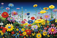 Thumbnail for Colorful Wildflower Fantasy  Diamond Painting Kits