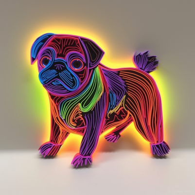 Electric, Neon Pug