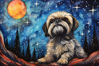 Thumbnail for Starry Night Shih Tzu  Diamond Painting Kits