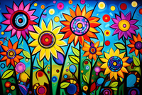 Thumbnail for Amazingly Vibrant Fun Flowers