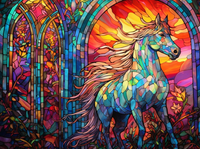 Thumbnail for Stained Glass Horse On The Go