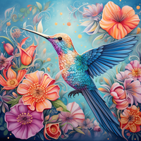 Thumbnail for Mesmerizing Hummingbird And Flowers