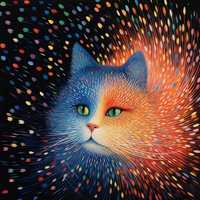 Thumbnail for Colorful Spirit Kitty  Diamond Painting Kits