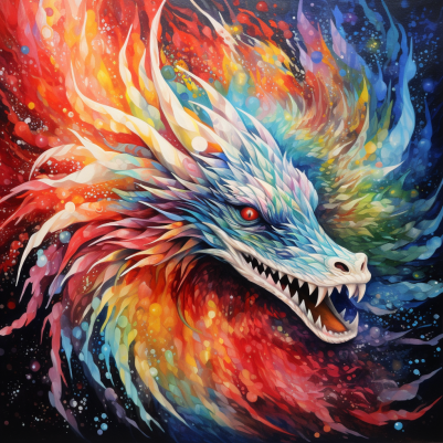 Rainbow Smoke Dragon