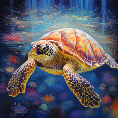Magical Sea Turtle