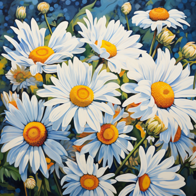 Vibrant Daisies