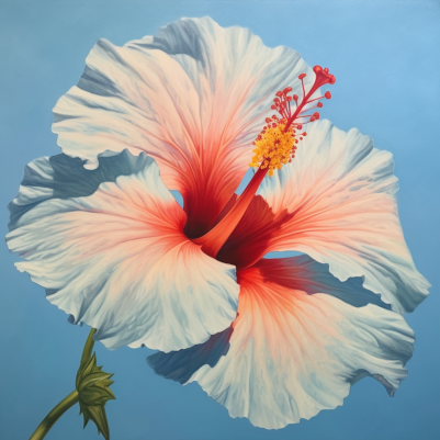 Featuring A Single Hibiscus