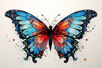 Thumbnail for Watercolor Blue Butterfly    Diamond Painting Kits