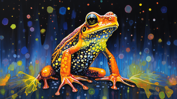 Golden Froggy  Diamond Painting Kits