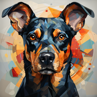 Thumbnail for Geometric Portrait Of A Dog