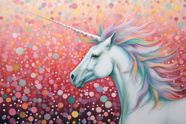 Unicorn Surrounded By Glowing Magic Diamond Painting Kits