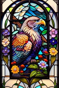 Thumbnail for Majestically Colorful Bird In Stained Glass