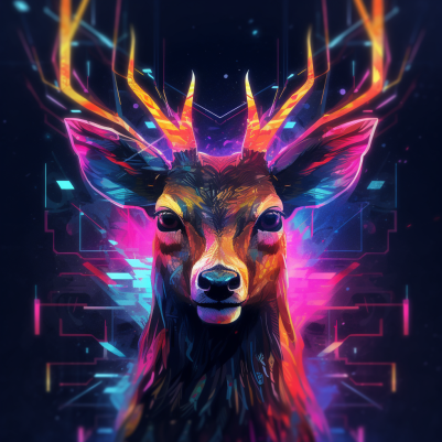 Neon Deer