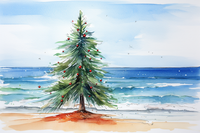 Thumbnail for Christmas Tree On A Beach