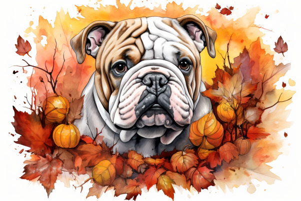 Bulldog In The Fall