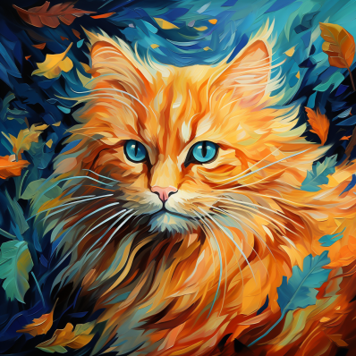 Fluffy Orange Cat