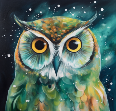Evening Owl Diamond Painting Kit