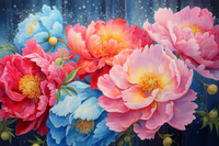 Thumbnail for Beautiful Multi Colored Peonies