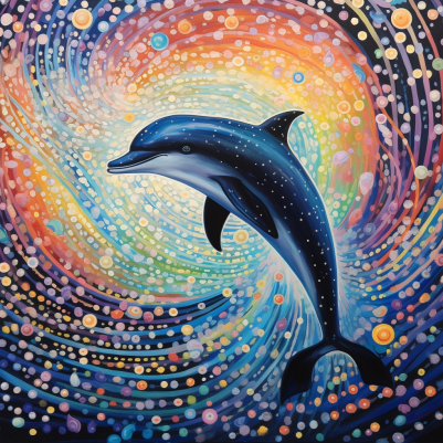 Dolphin Jumping For Joy  Diamond Painting Kits