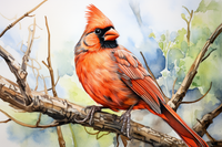 Thumbnail for Watercolor Cardinal