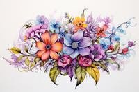 Thumbnail for Beautiful Watercolor Flowers  Diamond Painting Kits