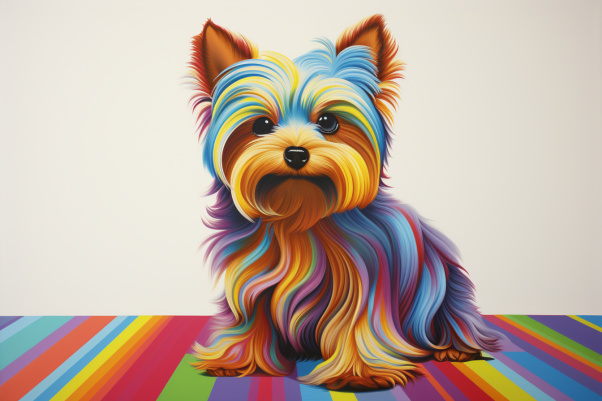 Yorkshire Terrier Colorful Fun
