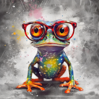 Thumbnail for Little Frog In Big Red Glasses