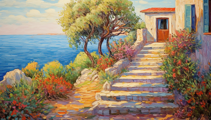 Positano Path To Home  Diamond Painting Kits