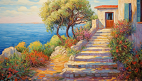 Thumbnail for Positano Path To Home  Diamond Painting Kits