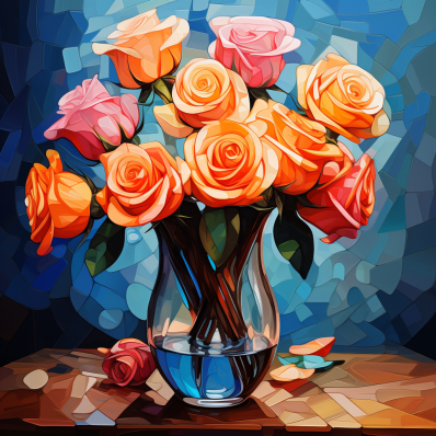 Vase Of Beautiful Roses