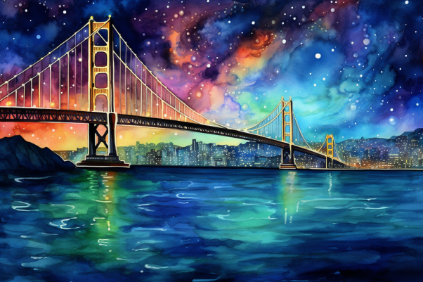 Starry Night In San Francisco